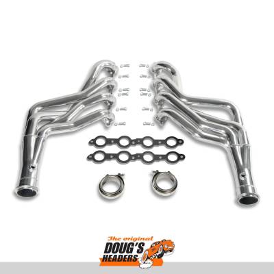 Doug's Headers D3349 Long Tube Header 64-67 Chevy Chevelle LS Engine Swap Silver Ceramic Coated