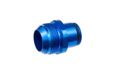 -16 AN male water neck adapter - blue