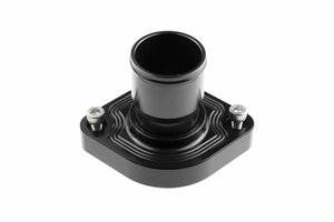 Aluminum Water Neck 1.25" Hose for GM LS1, LS2, LS6 engines (*must use traditional 53 mm SBC thermostat, not LS1 thermostat) - Black