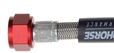 -04 AN Nitrous and Fuel line, 8 inches - red