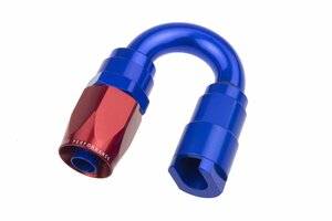 EFI Adapters - SAE to Female - Red Horse Products - -08 to 3/8" SAE quick disconnect female 180deg - Red/blue