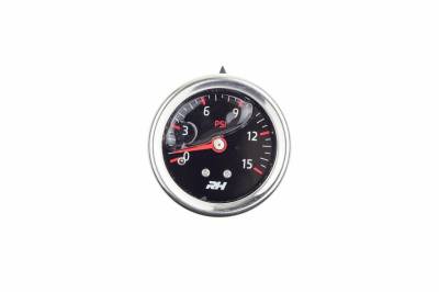 Tools and Accessories - Gauges - Red Horse Products - Liquid Filled Fuel  Pressure Gauge - 1/8" NPT Inlet - 15psi - Plain Black