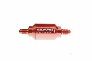 -04 inlet -04 outlet AN One Way Check Valve - red