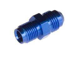 -06 AN male to 1/2-20 fuel pump adapter - blue