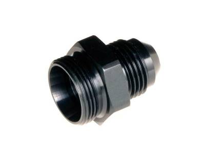 -06 to 9/16" x 24 holley single feed carb fitting - black