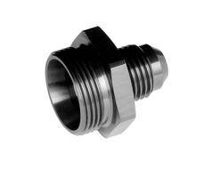 -08 to 7/8" x 20 holley dual feed carb fitting - black - 2/pkg