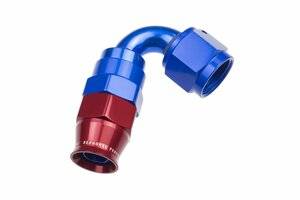 Hose Ends - 1200 Series Reusable PTFE Hose Ends - Red Horse Products - -04 AN 120 Degree PTFE reusable  Hose End - Blue