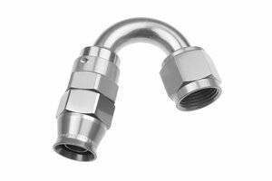 -08 AN 150 Degree PTFE reusable  Hose End - Clear