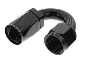 Hose Ends - Non-Swivel Hose Ends - Red Horse Products - -06 180 degree female aluminum hose end - black