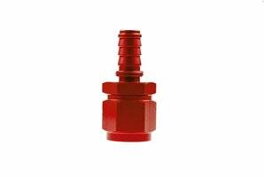 -08 AN Straight Crimp Style Hose End - Red