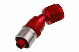 -10 AN 30 Degree Crimp Style Hose End - Red