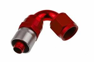 -06 AN 120 Degree Crimp Style Hose End - Red