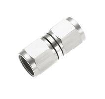 -16 AN female to -16 AN female swivel coupler, straight - clear