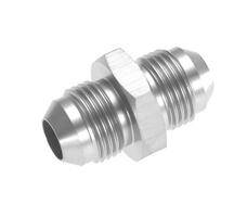 -06 male to male 9/16" x 18 AN/JIC flare union - clear