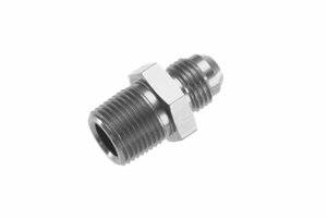-06 straight male adapter to -04 (1/4") NPT male - clear