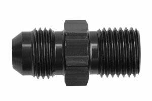 -10 male AN/JIC flare to M12x1.5 inverted adapter - black