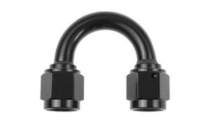 Adapters - Couplers - Red Horse Products - -06 AN female to -06 AN female 180 deg swivel coupler - black