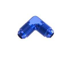 -06 male 90 degree AN/JIC flare adapter - blue
