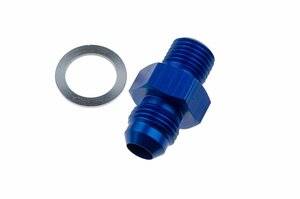 Adapters - Transmission Fittings - Red Horse Products - -06 male AN/JIC flare to 1/8"NPSM transmission fitting -blue-2pcs
