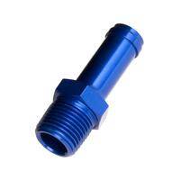 Adapters - NPT to Hose - Red Horse Products - -06 (3/8") OD hose nipple to -04 (1/4") NPT male - straight - blue