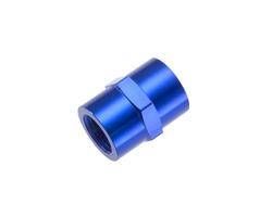 Adapters - NPT to NPT - Red Horse Products - -04 (1/4") NPT female pipe coupler - blue