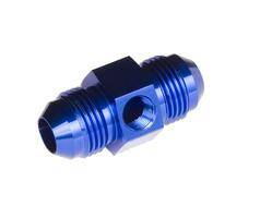 -04 male to -04 male AN/JIC with 1/8" NPT in hex - blue