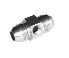 -06 male to -06 male AN/JIC with 1/8" NPT in hex - clear