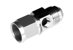 -06 male to -06 female AN/JIC with 1/8" NPT in hex - clear