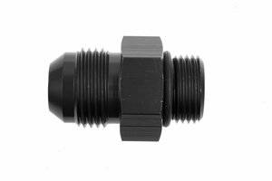 -08 male to -10 o-ring port adapter (high flow radius ORB) - black