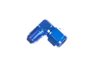 Adapters - AN to AN - Red Horse Products - -03AN male to -03AN female, 90º - blue