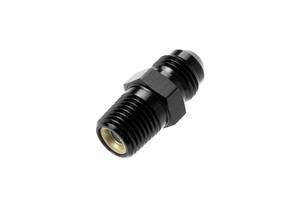 Adapters - AN to NTP - Red Horse Products - -04 AN to 1/4 NPT with nitrous screen, straight- black