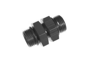-08 ORB male to -08 ORB male coupler - black