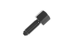 -4AN male bulkhead to 1/8" FPT (for female national pipe thread) - black