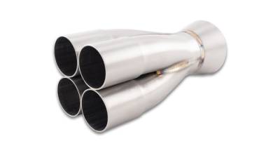 Exhaust - Merge Collectors - Vibrant Performance - Vibrant Performance - 10304 - 4-1 Merge Collector, 1.625" Inlet I.D.; Merge O.D. - 2.25";  Outlet O.D. - 3.00"