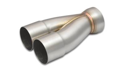 Exhaust - Merge Collectors - Vibrant Performance - Vibrant Performance - 10358 - 2-1 Merge Collector, 2.5 in. Inlet I.D. x 3 in. Outlet O.D., 8.50 in. Overall Length