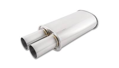 Exhaust - Mufflers and Resonators - Vibrant Performance - Vibrant Performance - 1094 - STREETPOWER Oval Muffler w/ 3.00" Round Straight Cut Tip (2.50" inlet)