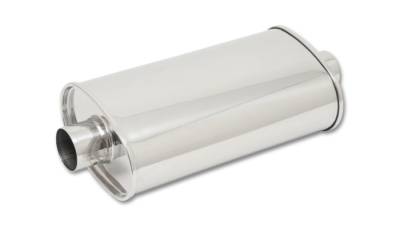 Exhaust - Mufflers and Resonators - Vibrant Performance - Vibrant Performance - 1101 - STREETPOWER Oval Muffler, 2.25 in. inlet/outlet (Center-Center)