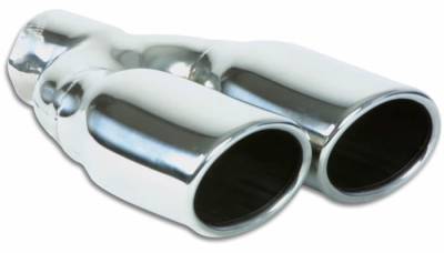 Exhaust - Exhaust Tips - Vibrant Performance - Vibrant Performance - 1335 - Dual 3.25 in. x 2.75 in. Oval Stainless Steel Tips (Single Wall, Angle Cut)