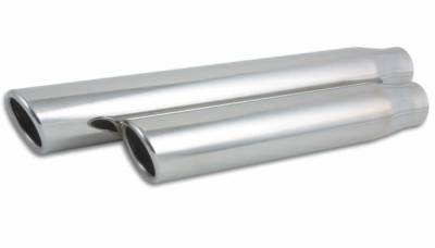 Exhaust - Exhaust Tips - Vibrant Performance - Vibrant Performance - 1578 - 3.5 in. Round SS Tip (Single Wall, Angle Cut) - 3 in. inlet, 11 in. long