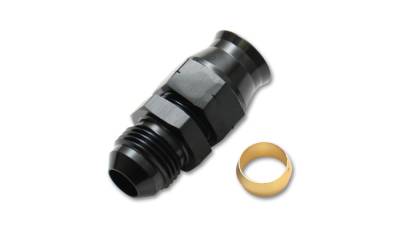 Adapter Fittings - Hardline Tube to AN Adapters - Vibrant Performance - Vibrant Performance - 16454 - Tube to Male AN Adapter with Brass Olive Inserts, -4AN, Tube Size - 0.25 in.