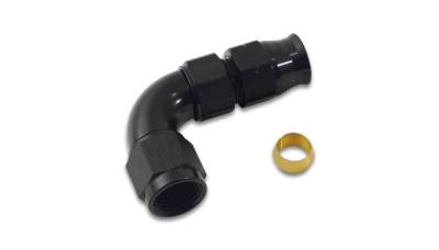Adapter Fittings - Hardline Tube to AN Adapters - Vibrant Performance - Vibrant Performance - 16566 - 90 Degree Tube to Female AN Adapter, Tube O.D. - 3/8 in.; AN Size: -6