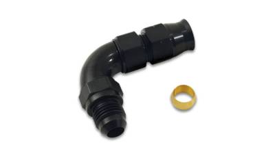 Adapter Fittings - Hardline Tube to AN Adapters - Vibrant Performance - Vibrant Performance - 16588 - 90 Degree Tube to Male AN Adapter, Tube O.D. - 1/2 in.; AN Size: -8