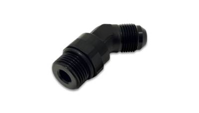 Adapter Fittings - AN to ORB Adapters - Vibrant Performance - Vibrant Performance - 16941 - 45 Degree Swivel Adapter, Size: -6 AN to -8 ORB