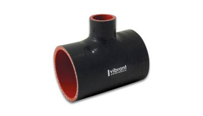 Vibrant Performance - Silicone Hoses and Hose Couplers - Vibrant Performance - Vibrant Performance - 19691 - T-Hose Coupler, Hose I.D. 3 in.; Overall Length: 4 in.; Branch I.D. 1 in.