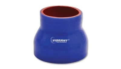 Vibrant Performance - Silicone Hoses and Hose Couplers - Vibrant Performance - Vibrant Performance - 19731B - Reducer Coupler, 3.00 in. I.D. x 2.50 in. I.D. x 4.50 in. Long - Blue