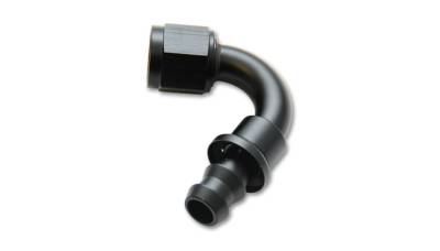 Vibrant Performance - 22208 - Push-On 120 Degree Hose End Elbow Fitting; Size: -8AN