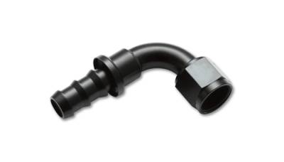 Vibrant Performance - 22904 - Push-On 90 Degree Hose End Elbow Fitting; Size: -4AN