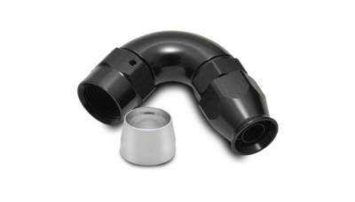 Vibrant Performance - 28204 - 120 Degree High Flow Hose End Fitting for PTFE Lined Hose, -4AN