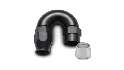 Vibrant Performance - 28804 - 180 Degree High Flow Hose End Fitting for PTFE Lined Hose, -4AN