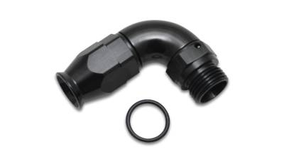 Vibrant Performance - 29903 - 90 Degree High Flow Swivel Hose End Fitting, -6AN Hose to 8 ORB